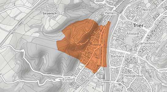 Mietspiegelkarte Trier Trier West